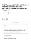 FICEP Flashcards&lpar;LATEST &rpar; &lowbar; QUESTIONS & VERIFIED ANSWERS WITH FULL RATIONALES &lowbar; A&plus; GRADE