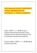 FICEP Flashcards &lpar;LATEST&rpar; &vert; QUESTIONS &  VERIFIED ANSWERS WITH FULL  RATIONALES &vert; A&plus; GRADE GUARANTEED