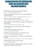 ALABAMA BOATING TEST CERTIFICATION SCRIPT 2026 QUESTIONS WITH SOLUTIONS GRADED A&plus;