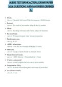 ALEKS TEST BANK ACTUAL EXAM PAPER 2026 QUESTIONS WITH ANSWERS GRADED A&plus;