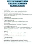 ALEKS TEST BANK CERTIFICATION SCRIPT 2026 QUESTIONS WITH SOLUTIONS GRADED A&plus;
