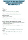 ALEKS TEST BANK COMPREHENSIVE STUDY GUIDE 2026 FULL QUESTIONS AND SOLUTIONS GRADED A&plus;