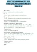 ALEKS TEST BANK FINAL TEST 2026 QUESTIONS WITH CORRECT ANSWERS GRADED A&plus;