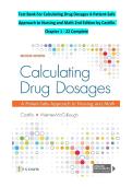 Test Bank for Calculating Drug Dosages&colon; A Patient-Safe Approach to Nursing and Math&comma; 2nd Edition by Joyce LeFever Castillo