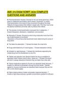 AMS 274 EXAM SCRIPT 2026 COMPLETE QUESTIONS AND ANSWERS