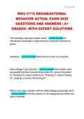 WGU C715 ORGANIZATIONAL  BEHAVIOR ACTUAL EXAM 2026  QUESTIONS AND ANSWERS &vert; A&plus;  GRADED &vert; WITH EXPERT SOLUTIONS 