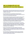 AMS 274 EXAMINATION TEST 2026 QUESTIONS WITH SOLUTIONS GRADED A&plus;