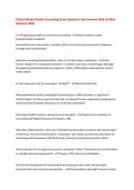 Clinical Mental Health Counseling Exam Questions And Answers With Verified 2026 Latest Updated Answers&period;