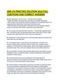 AMS 274 PRACTICE SOLUTION 2026 FULL QUESTIONS AND CORRECT ANSWERS