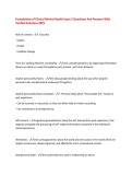 CECE - Clinical Mental Health Counseling Comp Exam Questions And Answers&period; All Exam Questions and Correct Answers &vert; Graded A&plus; &vert; 2025&sol;2026 Update&vert;
