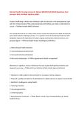 Mental Health Nursing Lecture & Clinical &lpar;NURS 3125&sol;4510&rpar; Questions And Answers With Verified Solutions