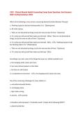 CECE - Clinical Mental Health Counseling Comp Exam Questions And Answers&period; All Exam Questions and Correct Answers &vert; Graded A&plus; &vert; 2025&sol;2026 Update&vert;