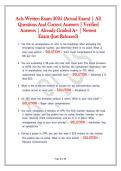 Acls Written Exam 2025 &lpar;Actual Exam&rpar; &vert; All  Questions And Correct Answers &vert; Verified  Answers &vert; Already Graded A&plus; &vert; Newest  Exam &lpar;Just Released&rpar; 