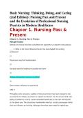 Test Bank Chapter 1&colon; Nursing Past & Present &ndash; Basic Nursing&colon; Thinking&comma; Doing&comma; and Caring 2nd Edition &vert; Exam Questions