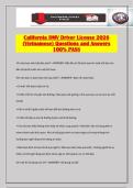 California DMV Driver License 2026 &lpar;Vietnamese&rpar; Questions and Answers 100&percnt; PASS