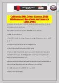 California DMV Driver License 2026 &lpar;Vietnamese&rpar; Questions and Answers 100&percnt; PASS