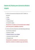 Examen de Pr&aacute;ctica para Licencia de Barbero  Virginia