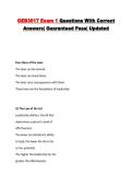GEB3017 Exam 1 Questions With Correct Answers&vert; Guaranteed Pass&vert; Updated