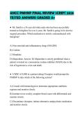 ANCC PMHNP FINAL REVIEW SCRIPT 2026 TESTED ANSWERS GRADED A&plus;