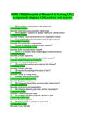 NURS 5366 &lpar;Principles of Research in Nursing&comma; UTA&rpar; Assignments chapters 1-5 Questions and Answers&vert;Accurate&vert;Verified