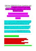 QlikView QSBA2024 Exam Questions & Answers Study Guide 2026&sol;2027 &vert; Verified Solutions &vert; 100&percnt; Guaranteed Pass