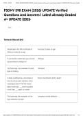 FSDNY S98 EXAM &lpar;2026&rpar; UPDATE Verified Questions And Answers &vert; Latest Already Graded A&plus; UPDATE &vert;2026