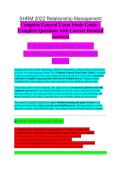 SHRM Relationship Management 2022 Complete Exam Study Guide 2026&sol;2027 &vert; Questions & Verified Answers &vert; Guaranteed Pass
