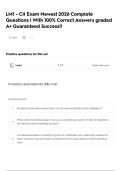 LM1 - CII Exam Newest 2026 Complete Questions   &vert; With 100&percnt; Correct Answers graded A&plus; Guaranteed Success&excl;&excl; 