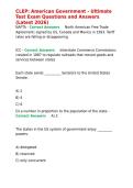 CLEP American Government - Ultimate Test Exam Questions and Answers &lpar;Latest 2026&rpar;&period;d