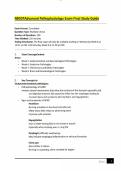 NR507Advanced Pathophysiology Exam Final Study Guide