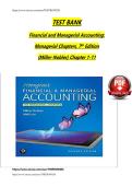 Test bank for horngren s managerial chapters accounting 7th edition by tracie miller nobles&period;