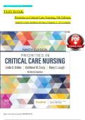 Test Bank for Priorities in Critical Care Nursing&comma; 9th Edition&period;