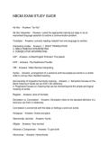 NBCMI EXAM STUDY GUIDE