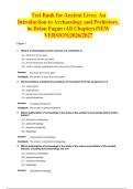 Test Bank for Ancient Lives&colon; An  Introduction to Archaeology and Prehistory&comma;  6e Brian Fagan &lpar;All Chapters&rpar;NEW  VERSION&vert;2026&sol;2027
