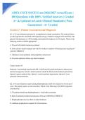 ADEX CSCE OSCE Exam 2026&sol;2027 Actual Exam &vert; 100 Questions with 100&percnt; Verified Answers &vert; Graded A&plus; & Updated to Latest Clinical Standards &vert; Pass Guaranteed - A&plus; Graded