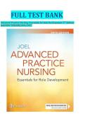 Full Test Bank For Advanced Practice Nursing&colon; Essentials for Role Development 5TH Edition Joel&vert;NEW VERSION&vert;2026&sol;2027