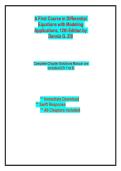 A First Course in Differential Equations with Modeling Applications&comma; 12th Edition by Dennis G&period; Zill Complete Chapter SolutionsManual are included &lpar;Ch 1 to 9&rpar;