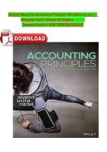 Solution Manual for Accounting Principles 14th Edition by Jerry J&period;  Weygandt&comma; Paul D&period; Kimmel All Chapters Complete Guide A&plus; NEW VERSION&vert;2026&sol;2027