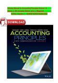 Solution Manual for Accounting Principles Volume 1 & Volume 2&comma; 9th Canadian Edition Jerry J&period; Weygandt&comma; Verified Chapters 1 &ndash; 20&vert;NEW VERSION&vert;2026&sol;2027