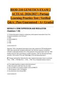 BIOD 210 GENETICS EXAM 2 ACTUAL 2026&sol;2027 &vert; Portage Learning Practice Test &vert; 50&plus; Questions with Detailed Answers &vert; Verified Q&A &vert; Pass Guaranteed - A&plus; Graded