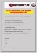 PCI ISA Fundamentals Exam Questions and Answers 100&percnt; PASS