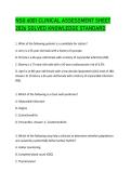 NSG 6001 CLINICAL ASSESSMENT SHEET 2026 SOLVED KNOWLEDGE STANDARD