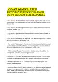 NSG 6430 WOMEN'S HEALTH CERTIFICATION EVALUATION EXAMS SCRIPT 2026 COMPLETE RESPONSES