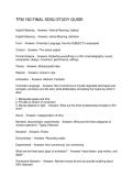 TFM 160 FINAL SDSU STUDY GUIDE