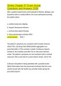 Stroke Chapter 57 Exam Actual Questions and Answers 2026&period;docx
