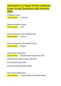 Hemisphere IV-Rapid Stroke response Exam Actual Questions and Answers 2026&period;docx