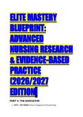 Elite Nursing Research Test Bank 2026&sol;2027 &vert; LoBiondo-Wood 10th Edition Study Guide & EBP Q&A