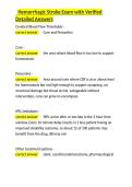 Hemorrhagic Stroke Exam with Verified Detailed Answers&period;docx