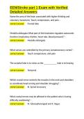 EEN Stroke part 1 Exam with Verified Detailed Answers&period;docx