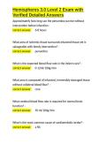Hemispheres 3&period;0 Level 2 Exam with Verified Detailed Answers&period;docx